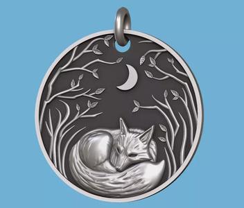 Fox in the forest - Pendant