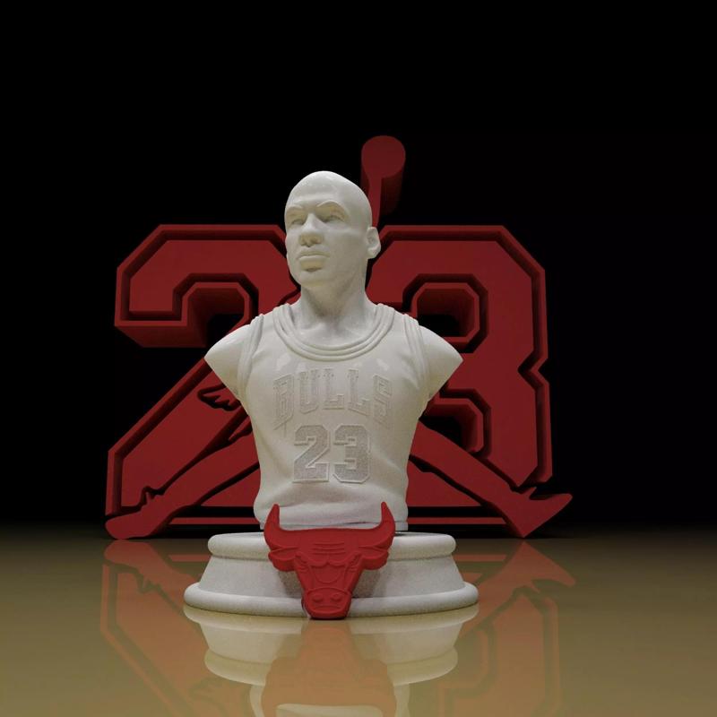 Jordan 23 sculpture 3d model ready for printing