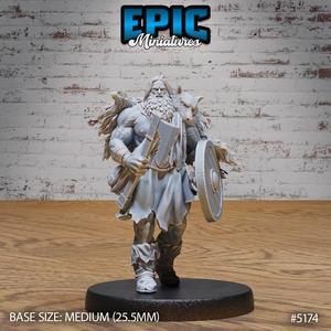Berserker Viking ‧ DnD Miniature ‧ Tabletop Miniatures ‧ Gaming Monster ‧ 3D Model ‧ RPG ‧ DnDminis ‧ STL FILE