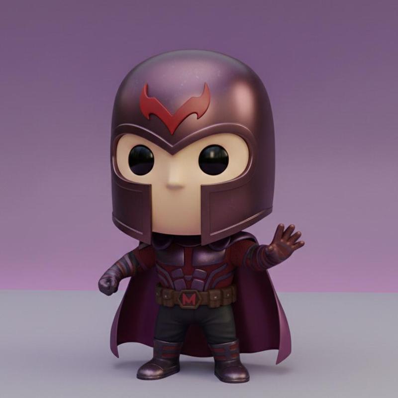 Magneto Chibi Kawaii - Collectible 3D Figure