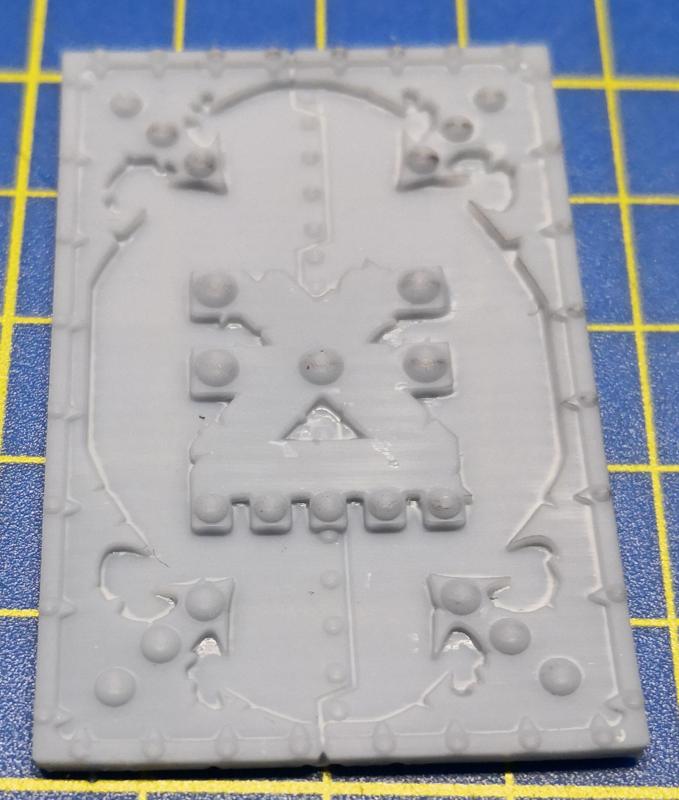 Chaos space marines Rhino top hatch trims / decorations (Type A - Khorne)