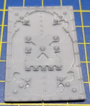 Chaos space marines Rhino top hatch trims / decorations (Type A - Khorne)