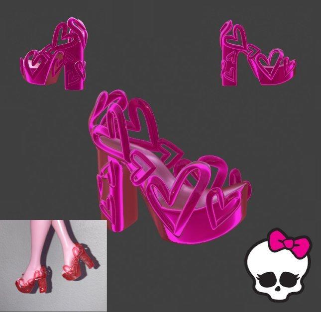 Monster High G3 PetLiger Inspired Love Heels