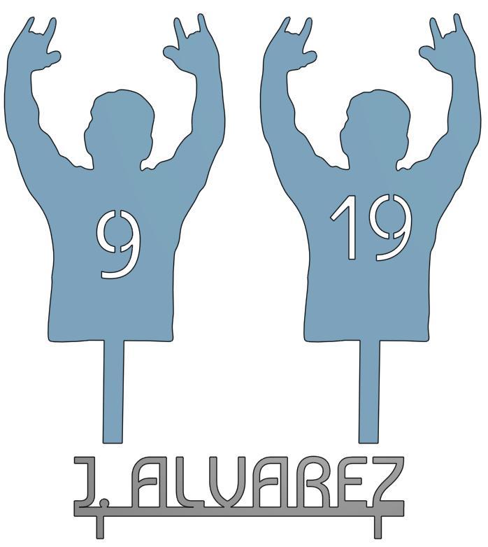 Cake topper Julian Alvarez