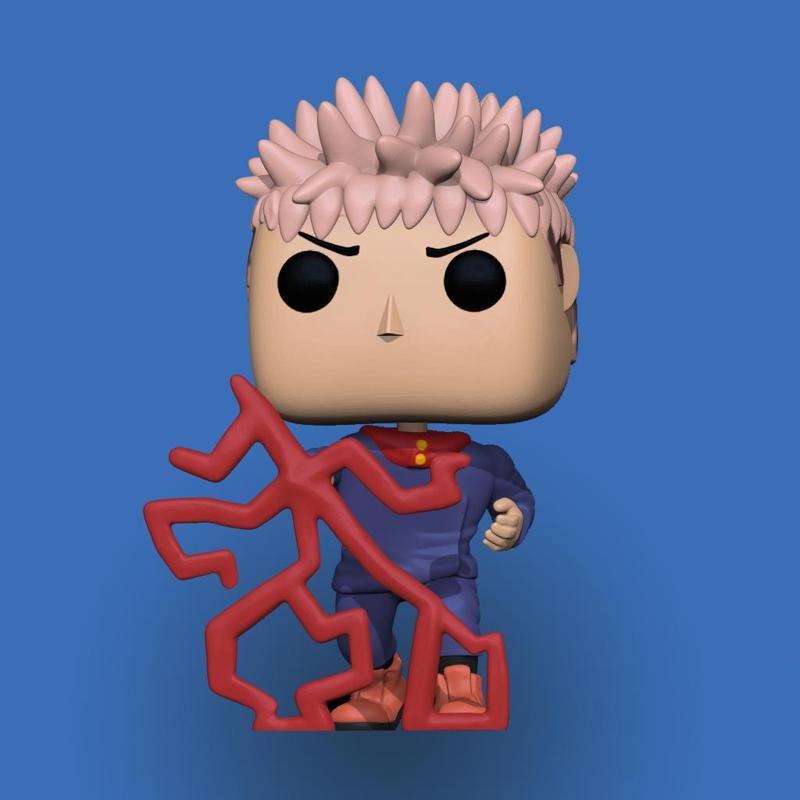 yuji itadori funko pop fan art