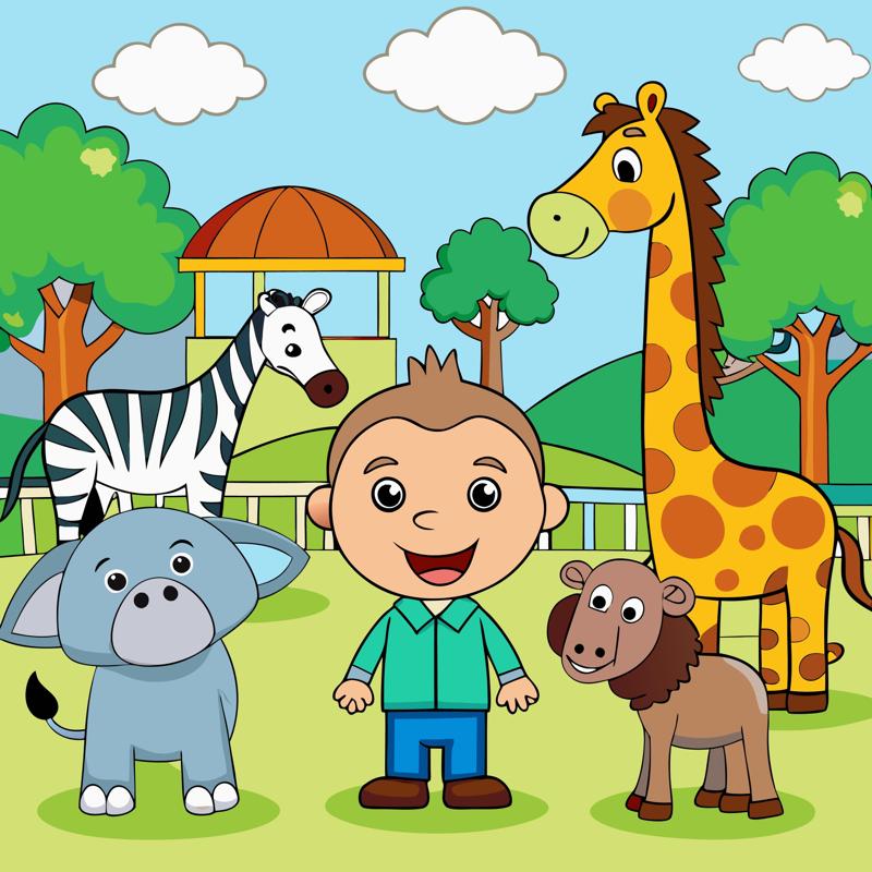 Animals cartoon illustration