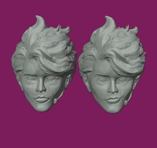 Black Widow Head sculpts