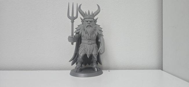 Halloween Krampus King – Grey Demon Ruler