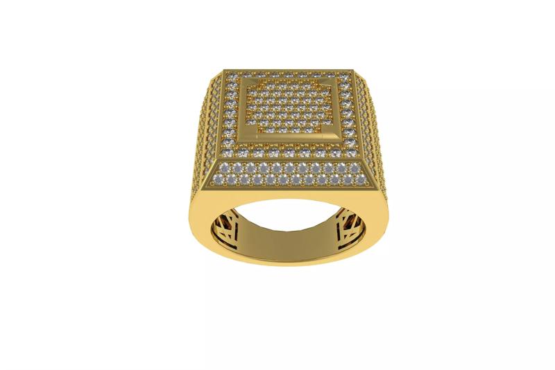Hip Hop Style Wedding Ring for Men