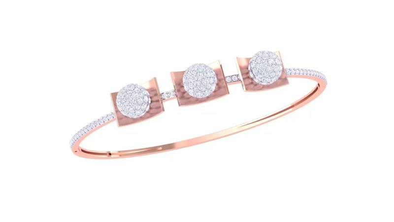 Women Light wt Diamond Bracelet 3dm renders