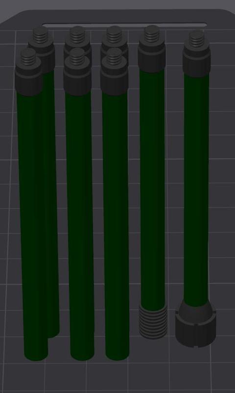 ISU-152 Gunbarrel cleaningrods + storagebox