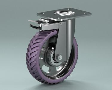 Caster 160 - with plate