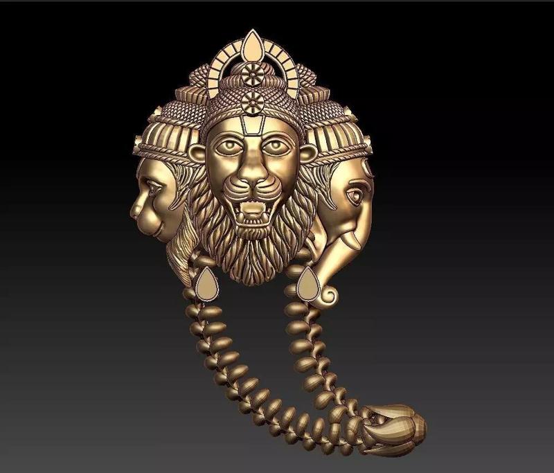 NARASIMHA TIGER NAIL PENDENT