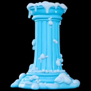 Icy Pedestal with Snow