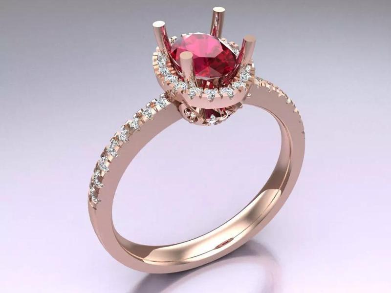 Oval stone ring - Womens  Rings - N852418