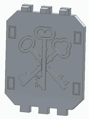 30k Dark Angels Land Raider Door - Order of the Three Keys
