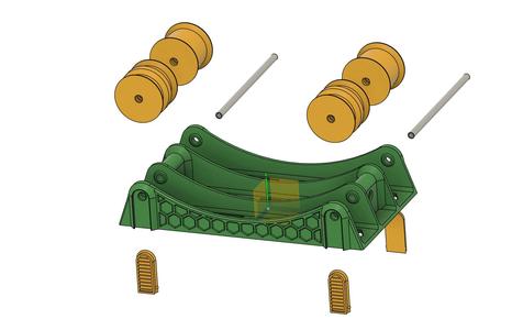 Filament dispenser without ball bearing (with PTFE tube)