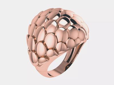 Armadillo Dome Plain gold ring
