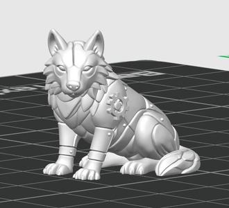 Steam Punk Wolf Companion