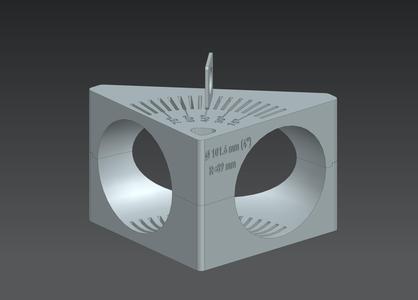 Marking and cutting aid for pipe elbows /Marking and cutting aid for pipe elbows (Ø101.6mm (4") R=89mm)