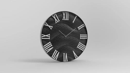 60 cm wall clock mountain model