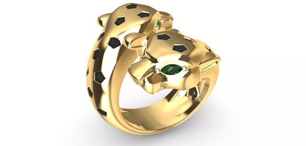 Panther Ring Double head