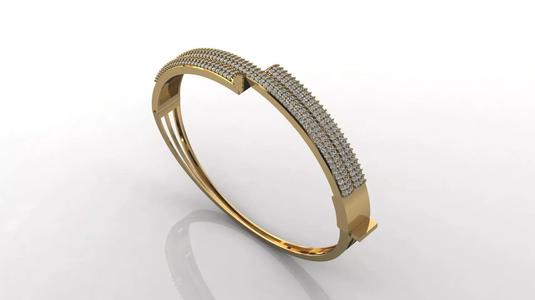 STL 3DM Diamond With Stone Womens Bracelets Women Bracelet