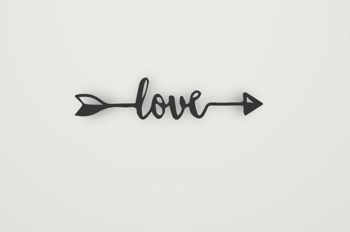 Love Arrow Wall Art