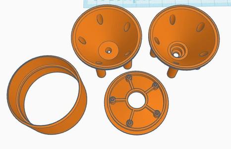 Losi Mini Jrxt 3 piece rims.