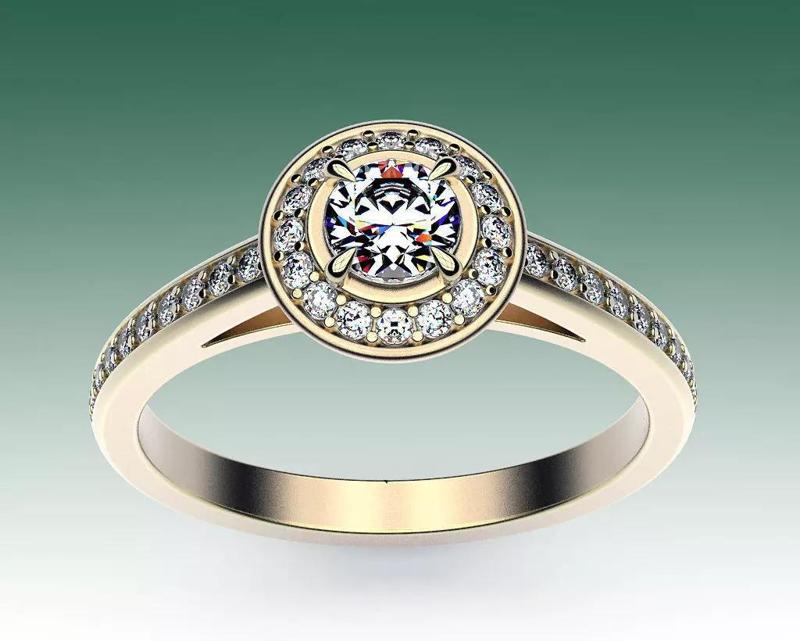 Ring Engagement Modern Halo