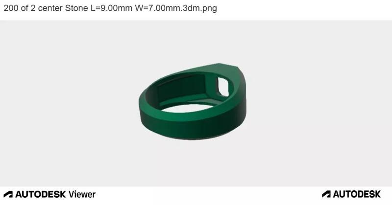 Modern Signet Gem Ring