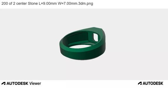 Modern Signet Gem Ring