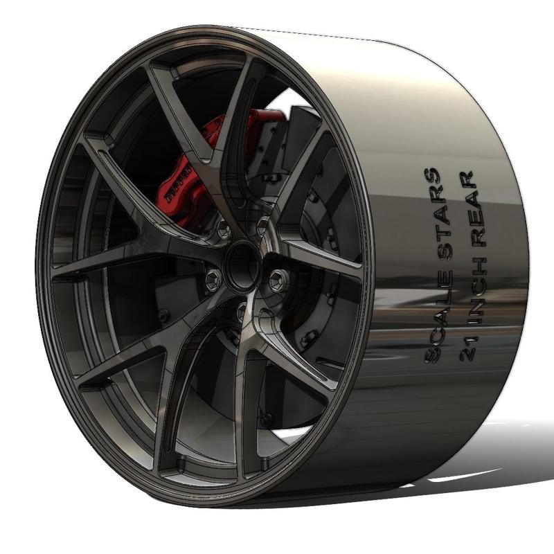 Ferrari 599GTO wheels 1/24