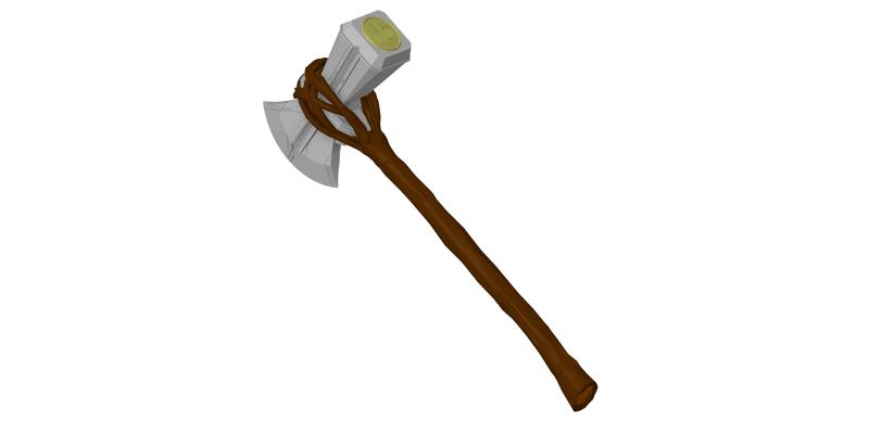 Thor STORMBREAKER WAR HAMMER-AXE | BY COLLINS CREATIONS 3D