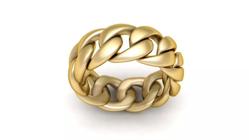 Men Fashion Chain Ring 3d Printable Model