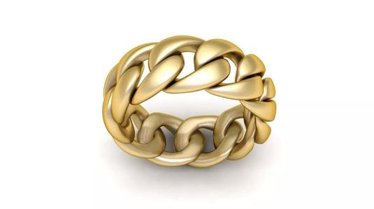 Men Fashion Chain Ring 3d Printable Model