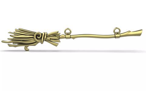 Witch Broom pendant