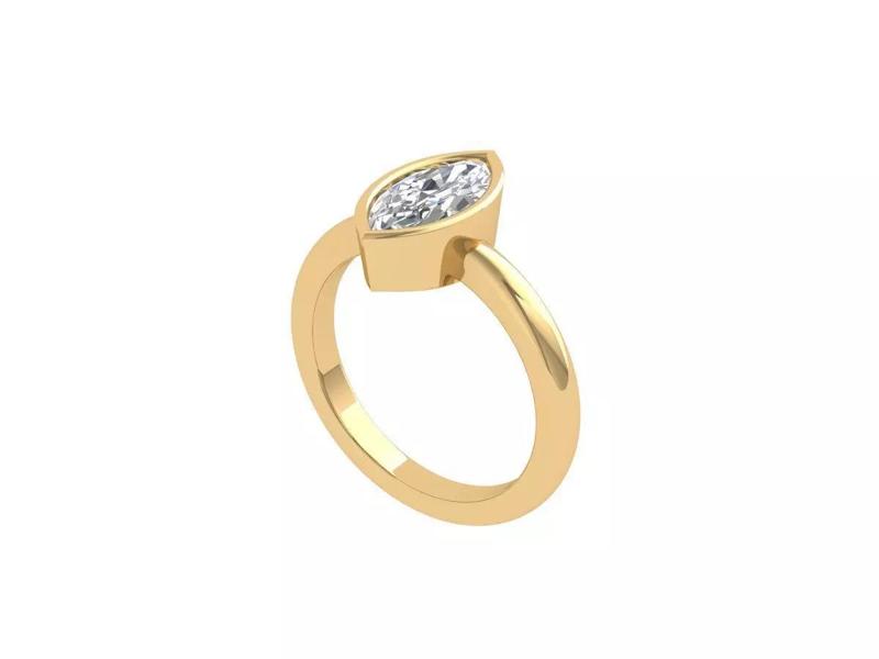 Marquise Solitaire Ring