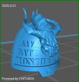 Grey knight deamon hunter shoulderpads