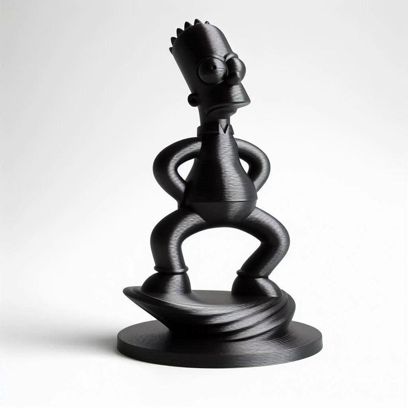 Simpson in Good Mood 3D Print Showpiece Figurine