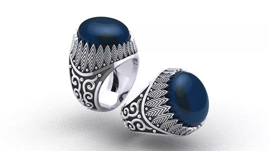 ANTIQUE MENS TURKISH RING