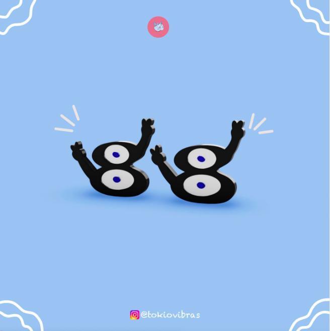 bojji keychain / earrings