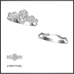 JCD Format Mens bridal set rings jewelry cad institute