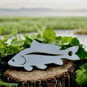 carp / Cyprinus carpio fish 2d keychain / pendant