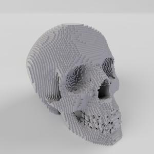 Pixelated Skull