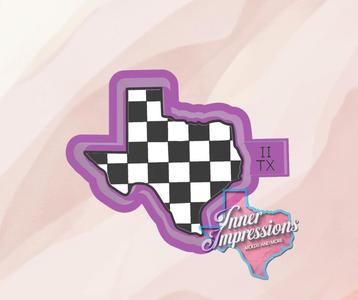 Checkered Texas Freshie Mold
