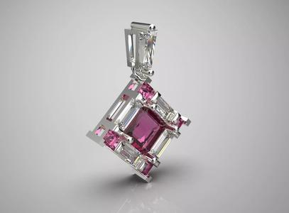 woman diamond pendant jp0272