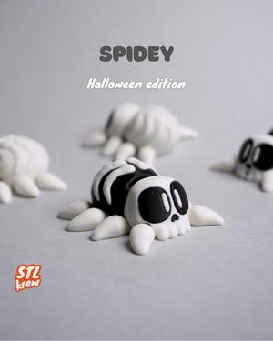 Cute Halloween spider skull, articulated legs