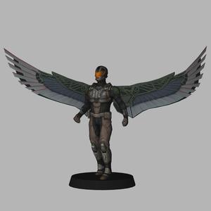 Falcon Joaquin Torres - Captain America Brave New World LOW POLYGONS AND NEW EDITION