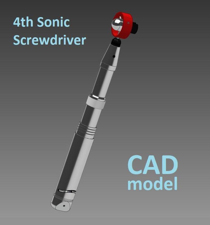 Doctor Who Sonic Screwdriver 4th Tom Baker  CAD MODEL